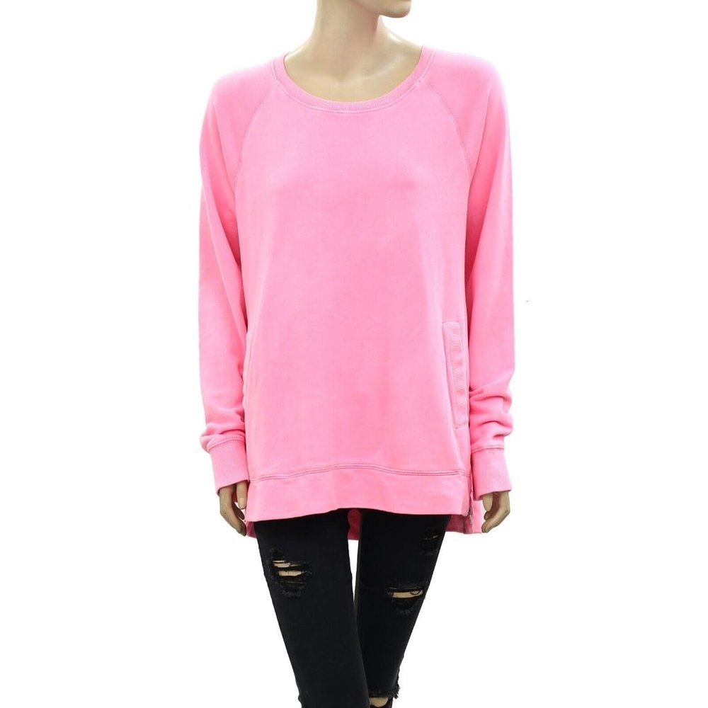 Lilly Pulitzer Luxletic Beach Comber Pullover Tunic Top Solid Cotton XS